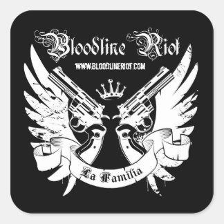 Bloodline Riot - La Familia Sticker Fyrkantigt Klistermärke