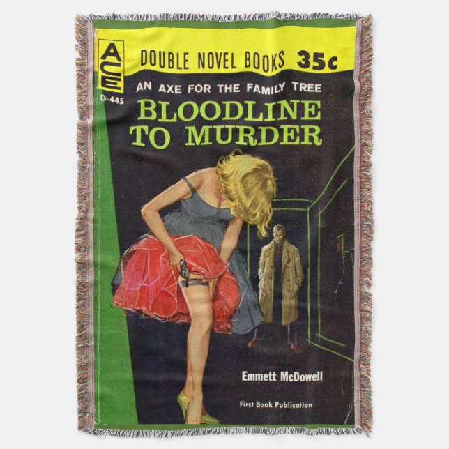 Bloodline to Murder pulp cover Mysfilt (Framsidan Vertikal)