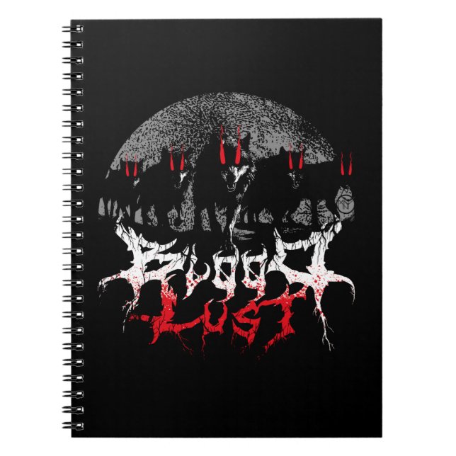 Bloodlust Wolf Pack Anteckningsbok (Framsidan)