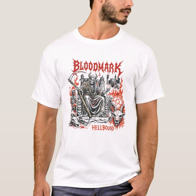 Bloodmark Hellbound Reaper T Shirt (Framsida)