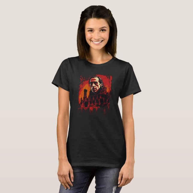 Bloodmoon Castle T Shirt (Hel framsida)