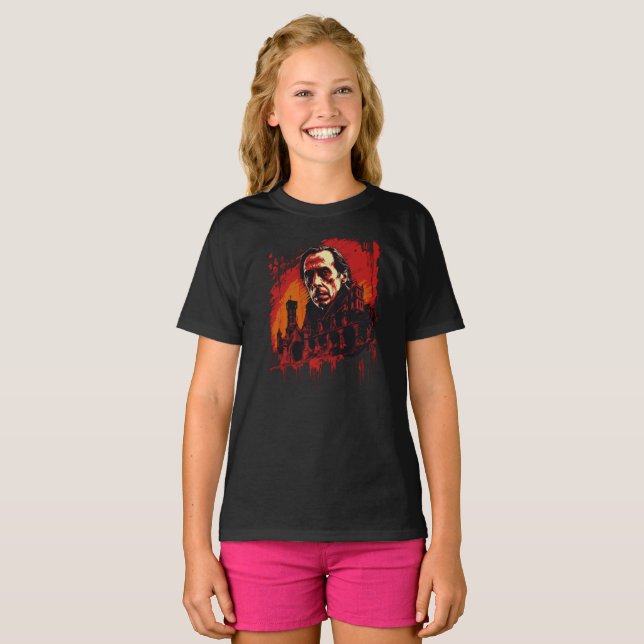 Bloodmoon Castle T Shirt (Hel framsida)