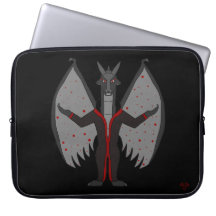 Bloodmoon Dragon RPG på svart laptopsleeve