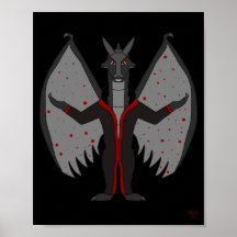 Bloodmoon Dragonborn Fantasy Affisch