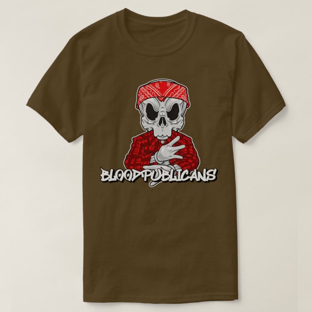 Bloodpublicans Body Count Ice T Front and Back Pri Shirt (Design framsida)