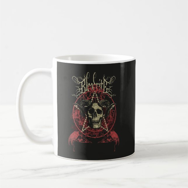 Bloodrite - Occult Streetwear Design Kaffemugg (Vänster)