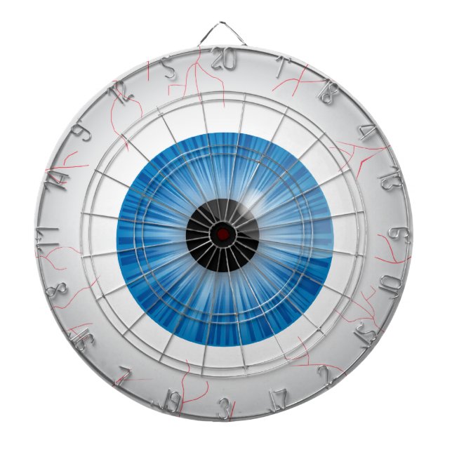 Bloodshot Blue Eyeball Darttavla (Framsidan)