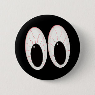 Bloodshot Eyebullar Halloween Ögon Knapp