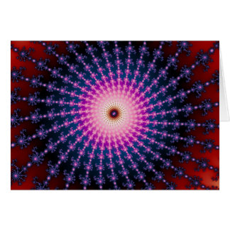 Bloodshot Fractal Swirl Hälsningskort