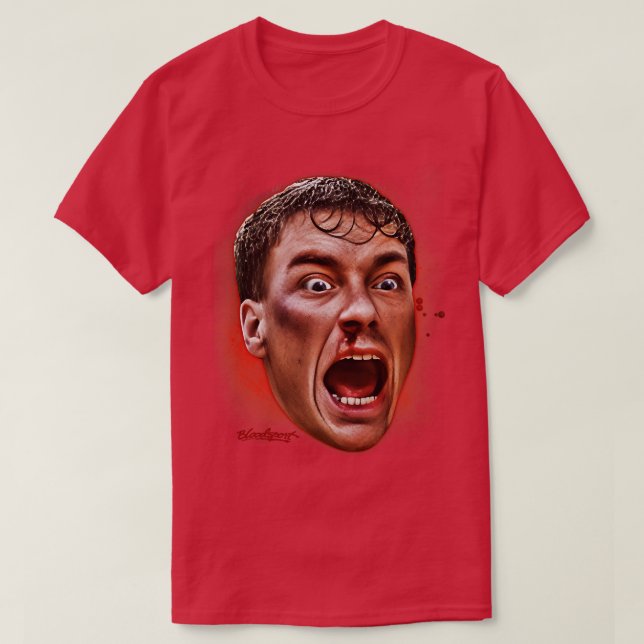 Bloodsport ANSIKTE T Shirt (Design framsida)