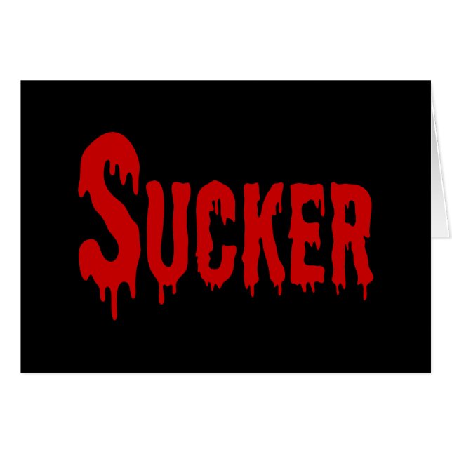 BLOODSUCKER-kort Hälsningskort (Framsidan Horizontal)