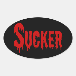BLOODSUCKER OVALT KLISTERMÄRKE