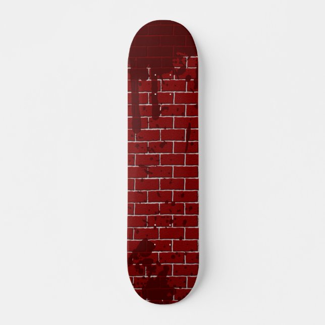 Bloody Brick Wall Skateboard Bräda 20,5 Cm (Framsida)