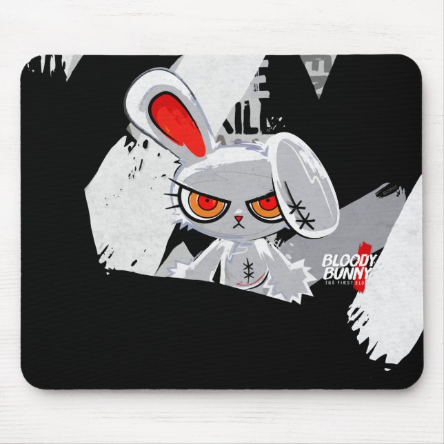 Bloody Bunny Mousepad Musmatta (Framsidan)