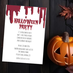 Bloody Drip Halloween-inbjudan till talesgrupp Inbjudningar
