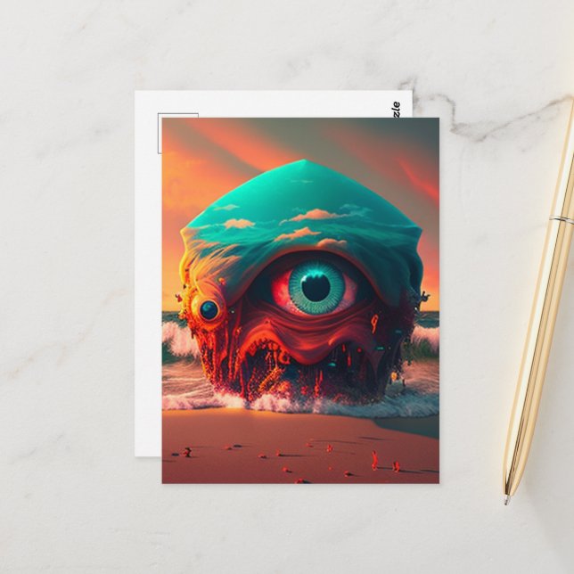 Bloody Eyes Vykort (Fram/Back In Situ)