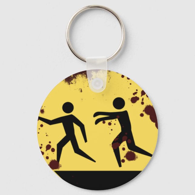 Bloody Fast Flytta Zombies Keychain Nyckelring (Framsida)