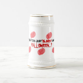 Bloody Fingerprint Halloween fest Funny Beer Sejdel