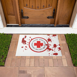 Bloody Foot Print Spatter Inš Asylum