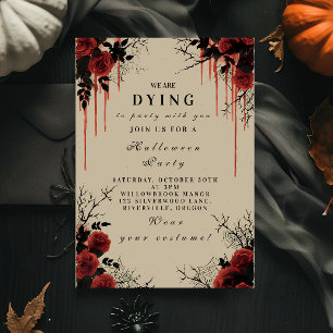 Bloody Gothic Ro Halloween fest Inbjudningar