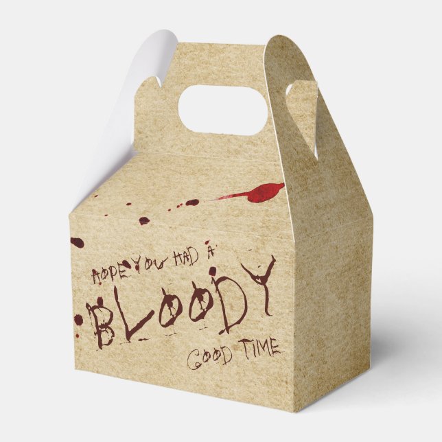 Bloody Halloween fest Favor Box Presentaskar (Framsidan Sidan)