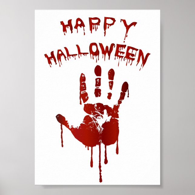 Bloody halloween-hand poster (Framsidan)