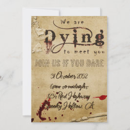 Bloody Halloween-inbjudan Inbjudningar
