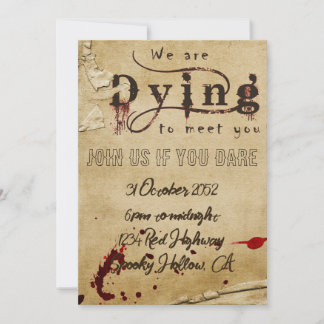 Bloody Halloween-inbjudan Inbjudningar