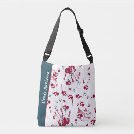 Bloody Halloween Skull Blood Traces Bus eller godi Axelväska