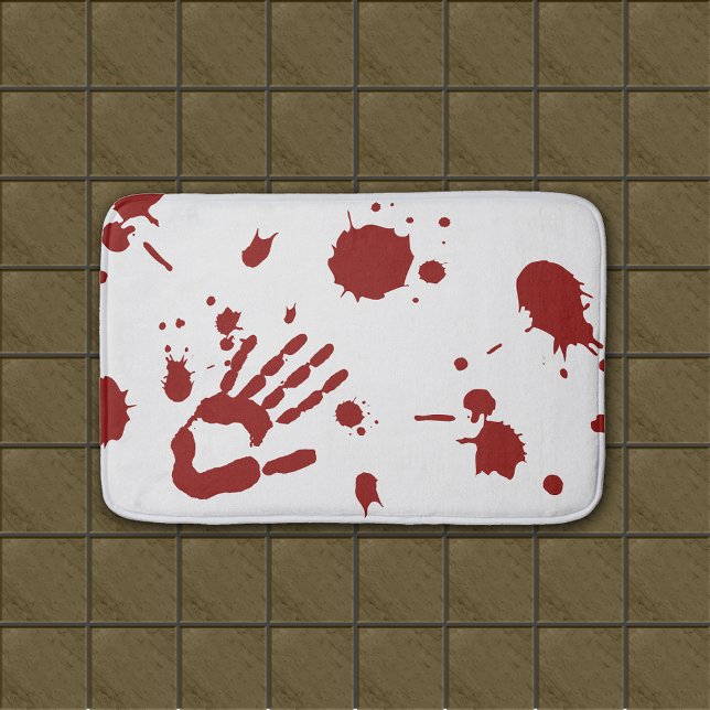 Bloody Hand Blood Splattered Bath Mat Badrumsmatta (Skapare uppladdad)