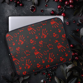 Bloody Hand print Laptop Fodral