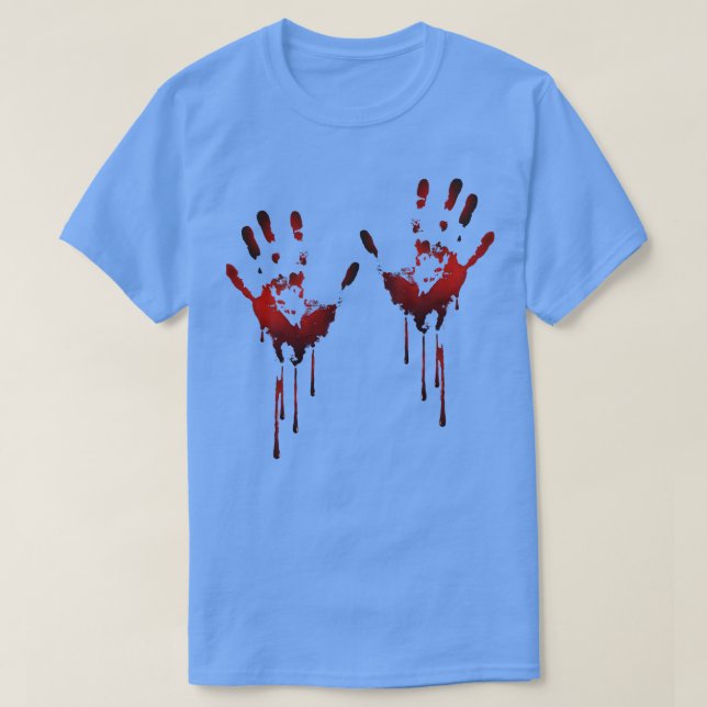 Bloody Händer T Shirt (Design framsida)