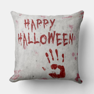 Bloody Handprint Halloween Kudde