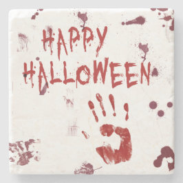 Bloody Handprint Halloween Stenunderlägg