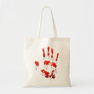 Bloody Handprint Horror Halloween fest Nattkostnad Tygkasse