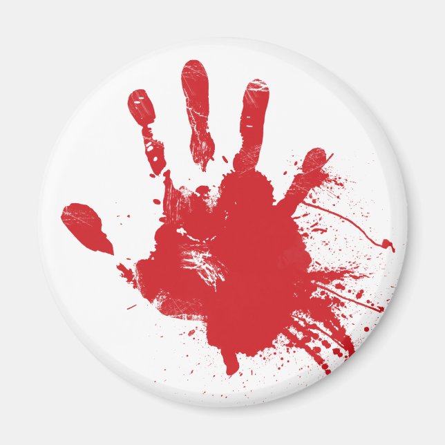 Bloody Handprint Magnet (Framsidan)