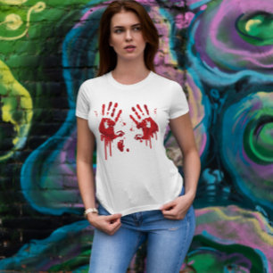 Bloody Handprint T Shirt
