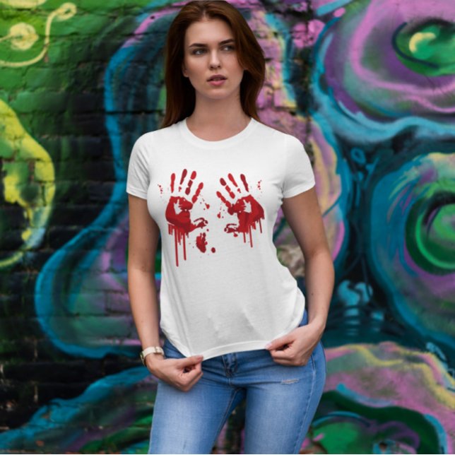 Bloody Handprint T Shirt (Skapare uppladdad)