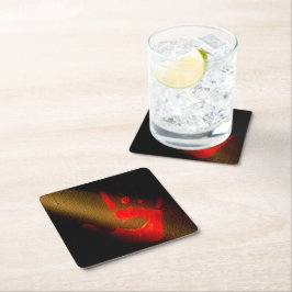 Bloody Handprint Underlägg Papper Kvadrat