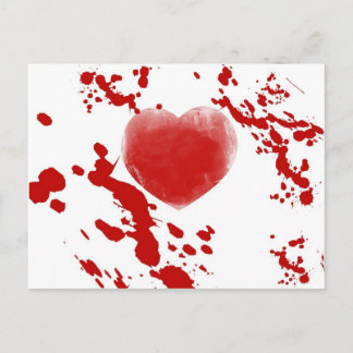 Bloody Heart Vykort