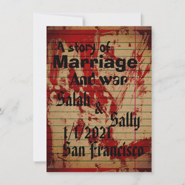 Bloody-inbjudan Inbjudningar (Framsida)