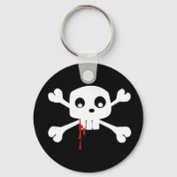 Bloody Jolly Roger Keychain