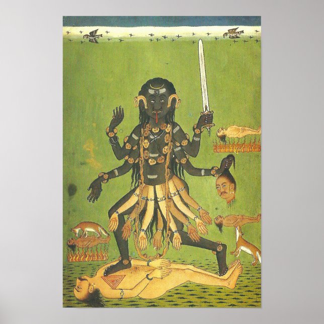 Bloody Kali patron goddess of the Thugs Poster (Framsidan)