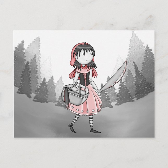 Bloody Lil Red-vykort Vykort (Framsida)