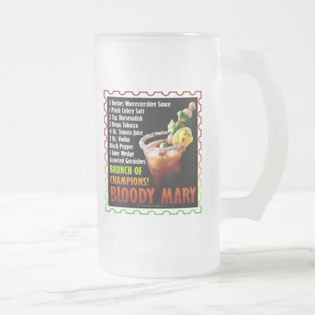 BLOODY MARY, Brunch för mästare Frostat Ölglas (Höger)