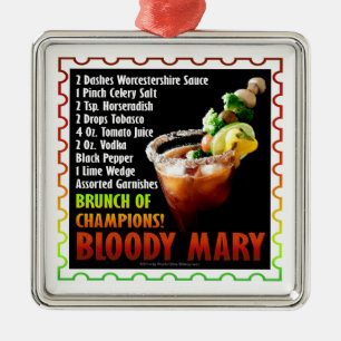 BLOODY MARY, Brunch of Champions Julgransprydnad Metall