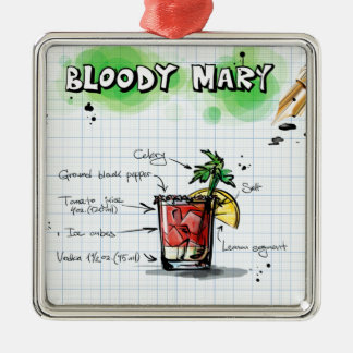 Bloody Mary Cocktail Julgransprydnad Metall