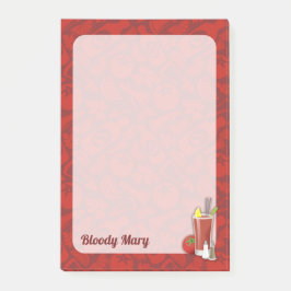 Bloody Mary Cocktail Post-it Block