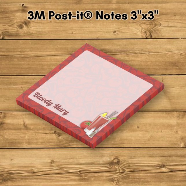 Bloody Mary-cocktail Post-it Block (Skapare uppladdad)