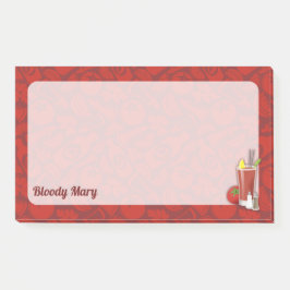 Bloody Mary Cocktail Post-it Block